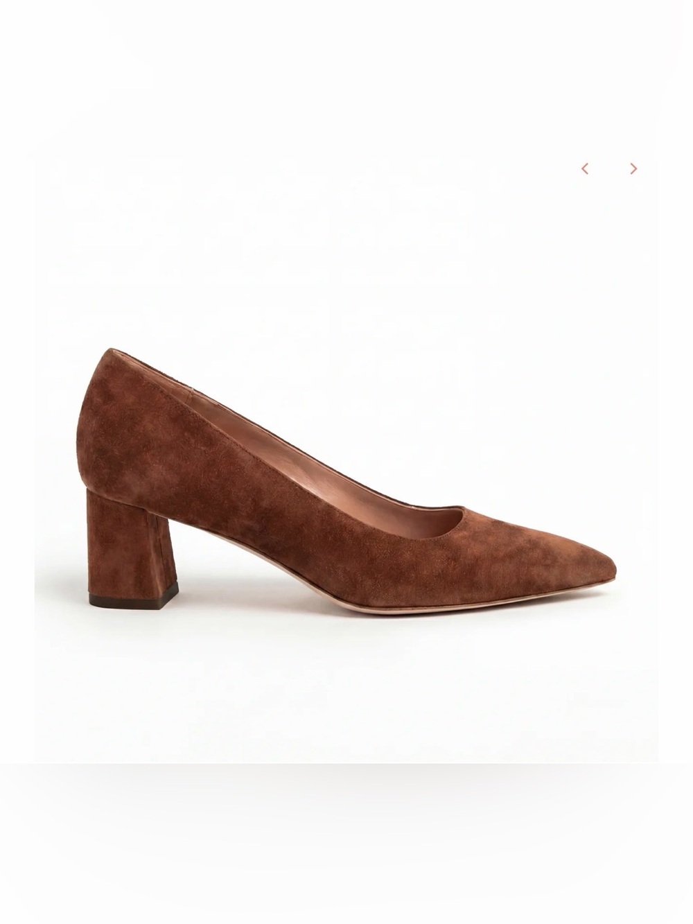 Ally Moxie Mocha Suede Lower Block Heel - $335.00